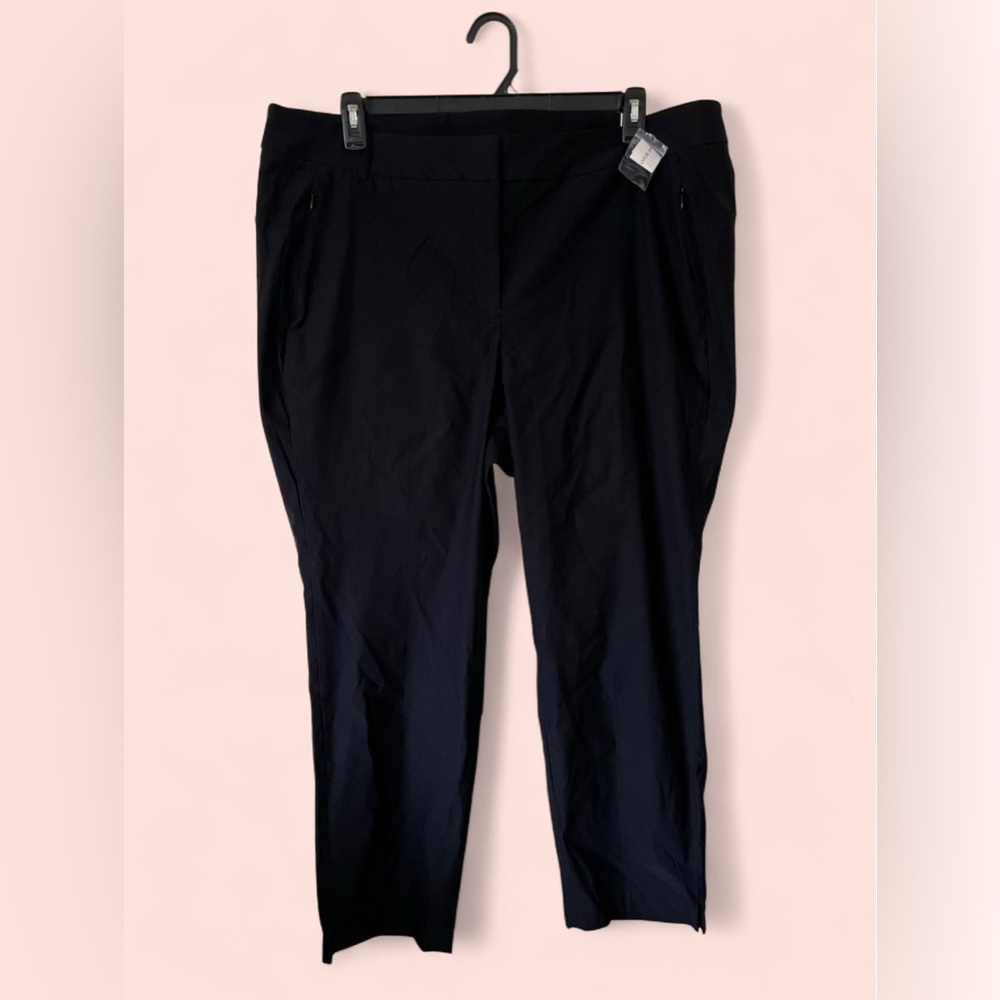 Women’s Size 22 Lane Bryant Black Dress Pants Cropped Mid Rise Ankle Chino Pants